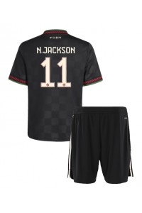Bayern Munich Nicolas Jackson #11 Jalkapallovaatteet Lasten Kolmas peliasu 2025-26 Lyhythihainen (+ Lyhyet housut)